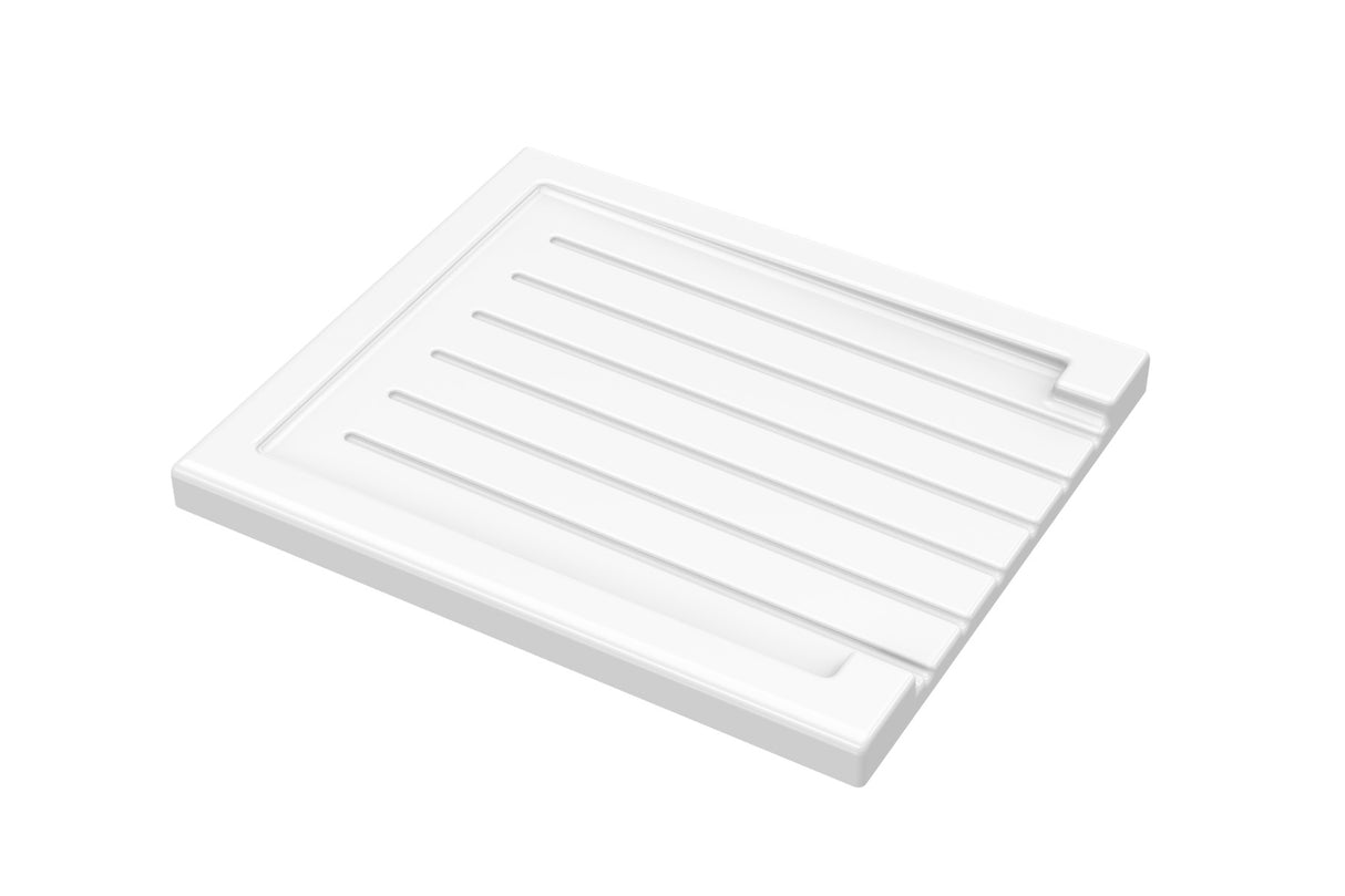 Launde Abbey Fireclay Sink Drainer 545mm x 467mm x 40mm - White - TAP 'N' SHOWER