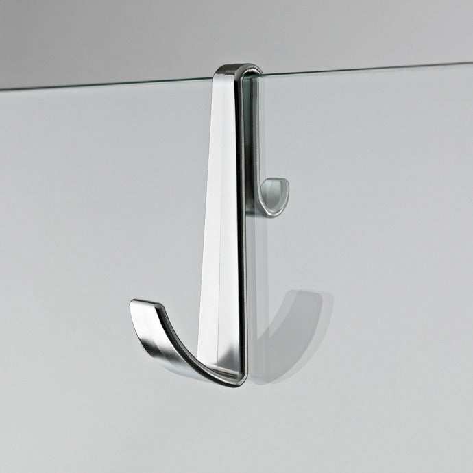 Nuie Chrome Contemporary Enclosure Hook For Frameless Enclosures - ACC