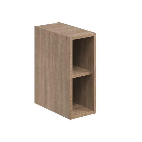 Scudo Alfie Wall Mounted Side Storage Unit 200mm x 500mm x 389mm - Sonoma Oak - ALFIE - 200 - OAK - TAP 'N' SHOWER