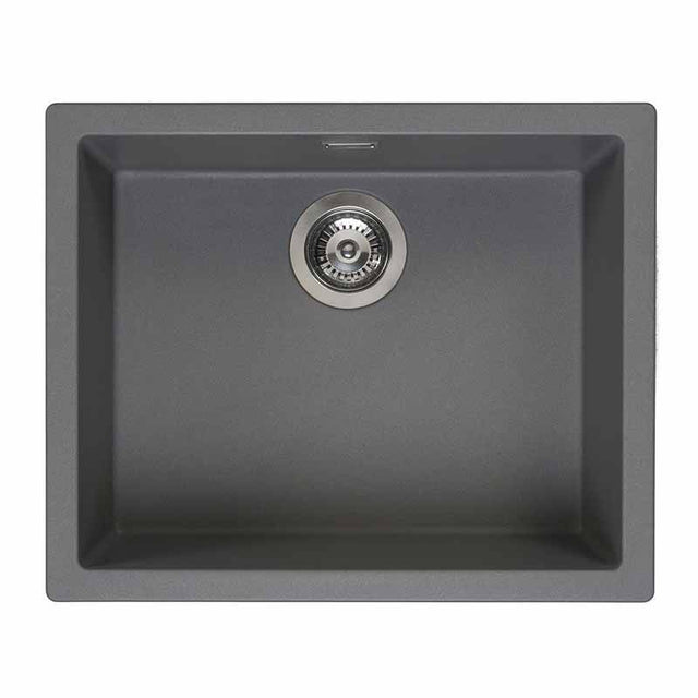 Reginox Amsterdam 50 1 Bowl Kitchen Sink - Grey Silvery - AMSTERDAM 50 GS - TAP 'N' SHOWER
