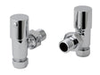 JTP Angled Radiator Valve - Chrome - RVA
