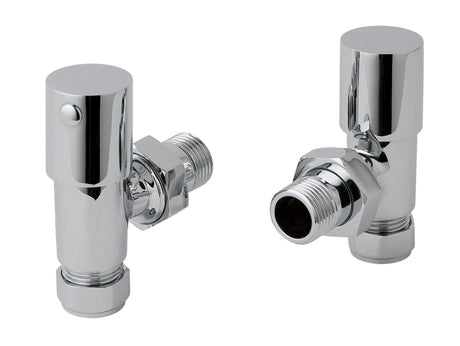 JTP Angled Radiator Valve - Chrome - RVA