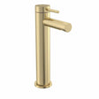 Tavistock Anthem Tall Basin Mixer With Click Waste - Brushed Brass - TAN5204 - TAP 'N' SHOWER