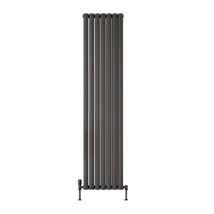 Scudo Apex Designer Radiator Double 1800mm x 354mm - Anthracite - APEX18 - 35V - D - A - TAP 'N' SHOWER