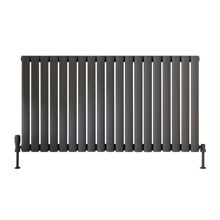 Scudo Apex Designer Radiator Single 600mm x 1121mm - Anthracite - APEX60 - 112S - A - TAP 'N' SHOWER