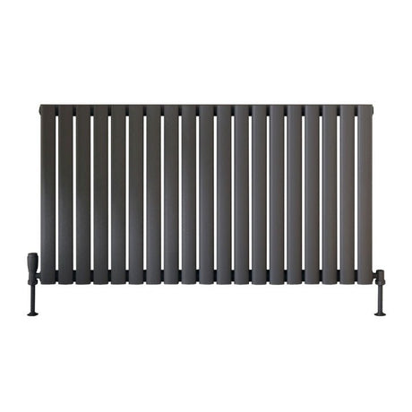 Scudo Apex Designer Radiator Single 600mm x 1121mm - Anthracite - APEX60 - 112S - A - TAP 'N' SHOWER