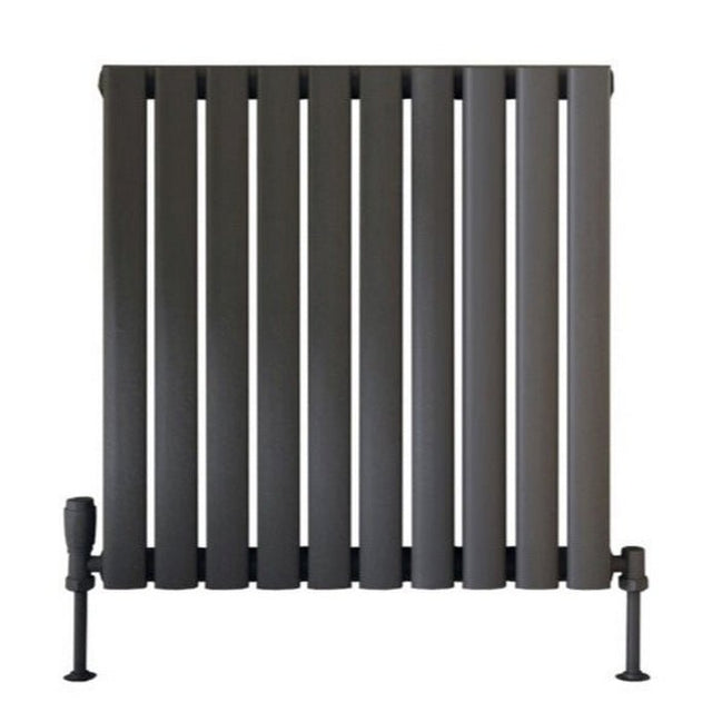 Scudo Apex Designer Radiator Single 600mm x 590mm - Anthracite - APEX60 - 59S - A - TAP 'N' SHOWER
