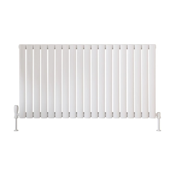 Scudo Apex Designer Radiator Single 600mm x 826mm - White - APEX60 - 82S - W - TAP 'N' SHOWER