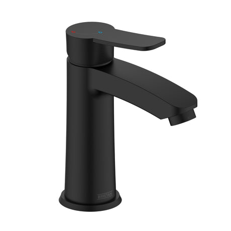 Bristan Appeal Eco Start Basin Mixer with Clicker Waste - Black - APL ES BAS BLK - TAP 'N' SHOWER