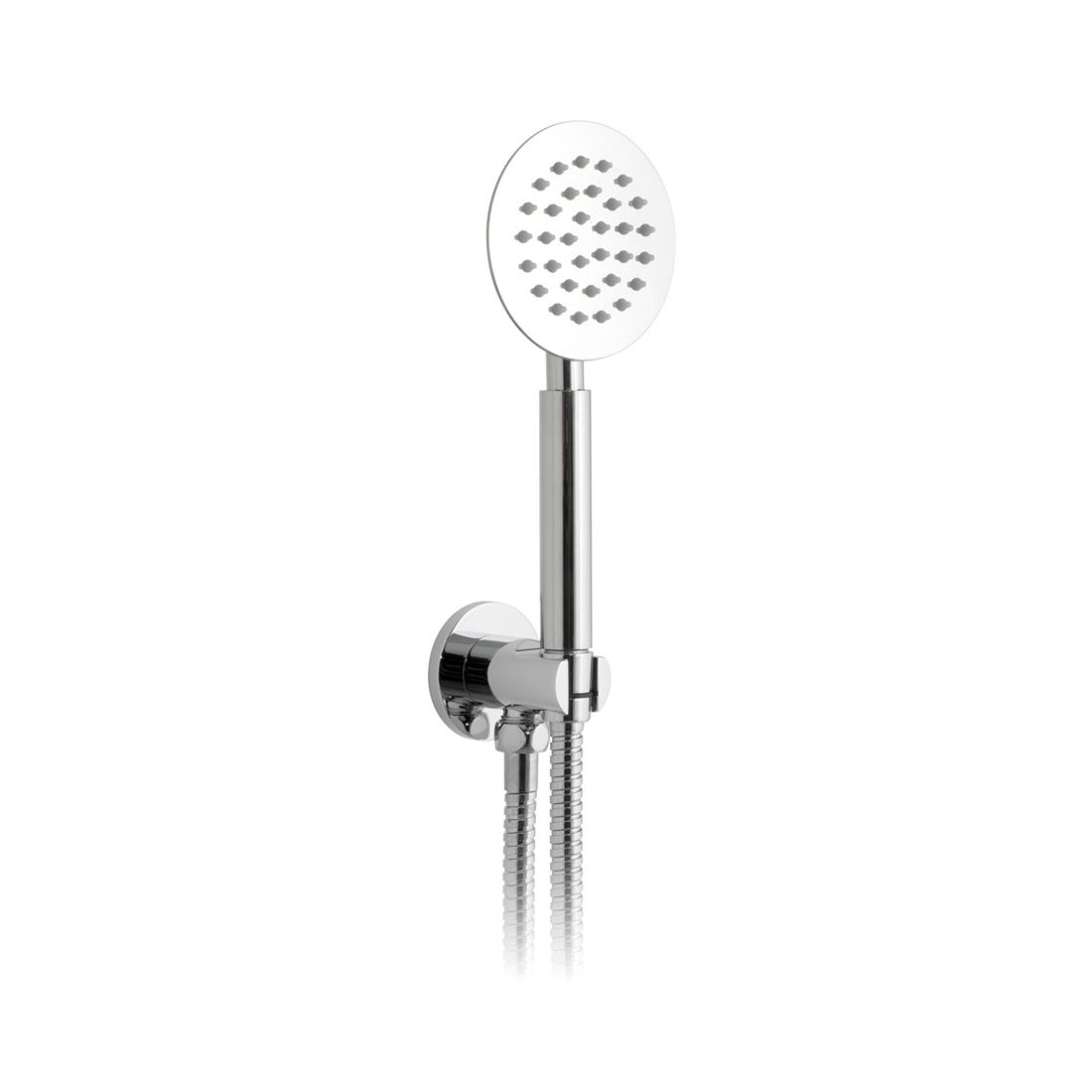 Vado Aquablade Single Function Hand Held Shower Head with Hose Bracket and Integrated Outlet - Polished Chrome - AQB - SFMKWO/RO - C/P - TAP 'N' SHOWER