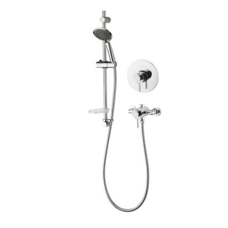 Aqualisa Aq Collection Concealed Exposed Concentric Valve with Adjustable Kit LP/HP - Chrome - AQDL1 - TAP 'N' SHOWER