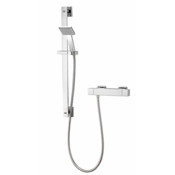 Aqualisa Aq Collection Cool Touch Square Bar Valve Incl Fixing Kit LP/HP - Chrome - AQSQBAR1 - TAP 'N' SHOWER