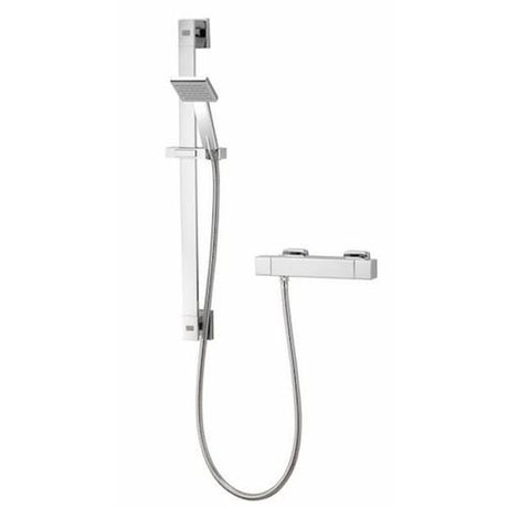 Aqualisa Aq Collection Cool Touch Square Bar Valve Incl Fixing Kit LP/HP - Chrome - AQSQBAR1 - TAP 'N' SHOWER