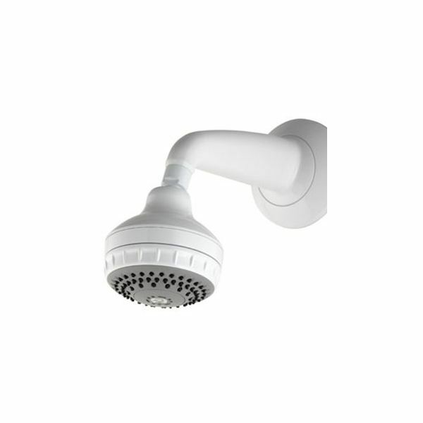 Aqualisa Varispray Fixed Shower Head Wall Mounted 3 Spray Option Shower Head - White - 99.50.20 - TAP 'N' SHOWER