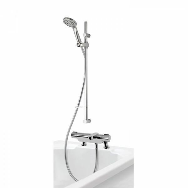 Aqualisa Midas 220 Bath Shower Mixer with Adjustable Head HP Combi - Chrome - MD220BSM - TAP 'N' SHOWER