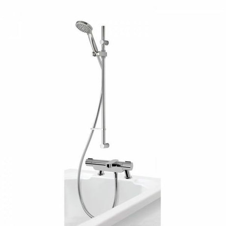Aqualisa Midas 220 Bath Shower Mixer with Adjustable Head HP Combi - Chrome - MD220BSM - TAP 'N' SHOWER