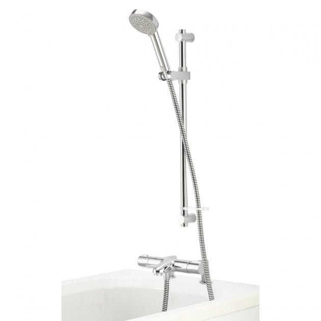 Aqualisa Midas 110 Bath Shower Mixer with Adjustable Head HP Combi - Chrome - MD110BSM - TAP 'N' SHOWER