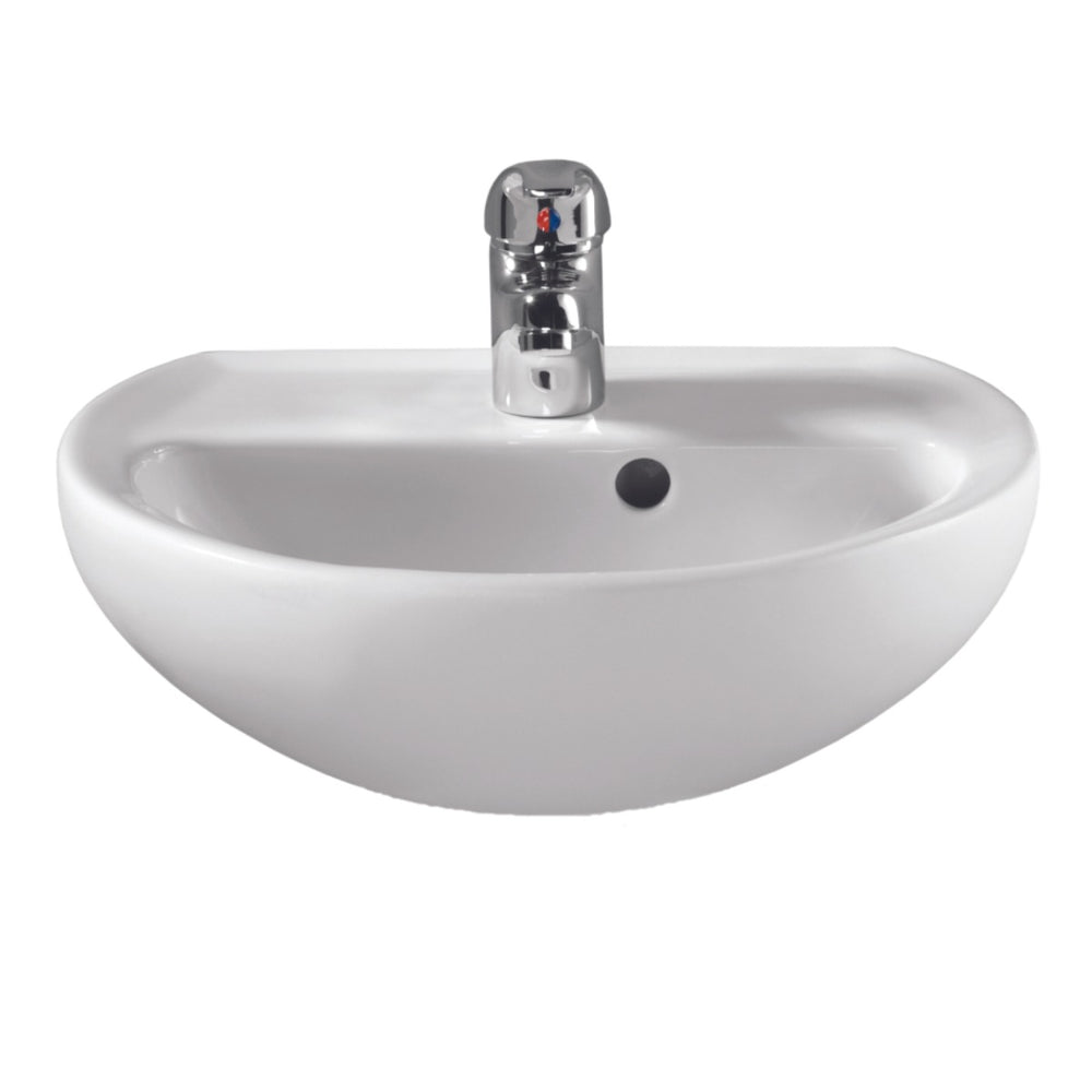 Twyford Alcona 1 Tap Handrinse 400×330 - White - AR4811WH - TAP 'N' SHOWER