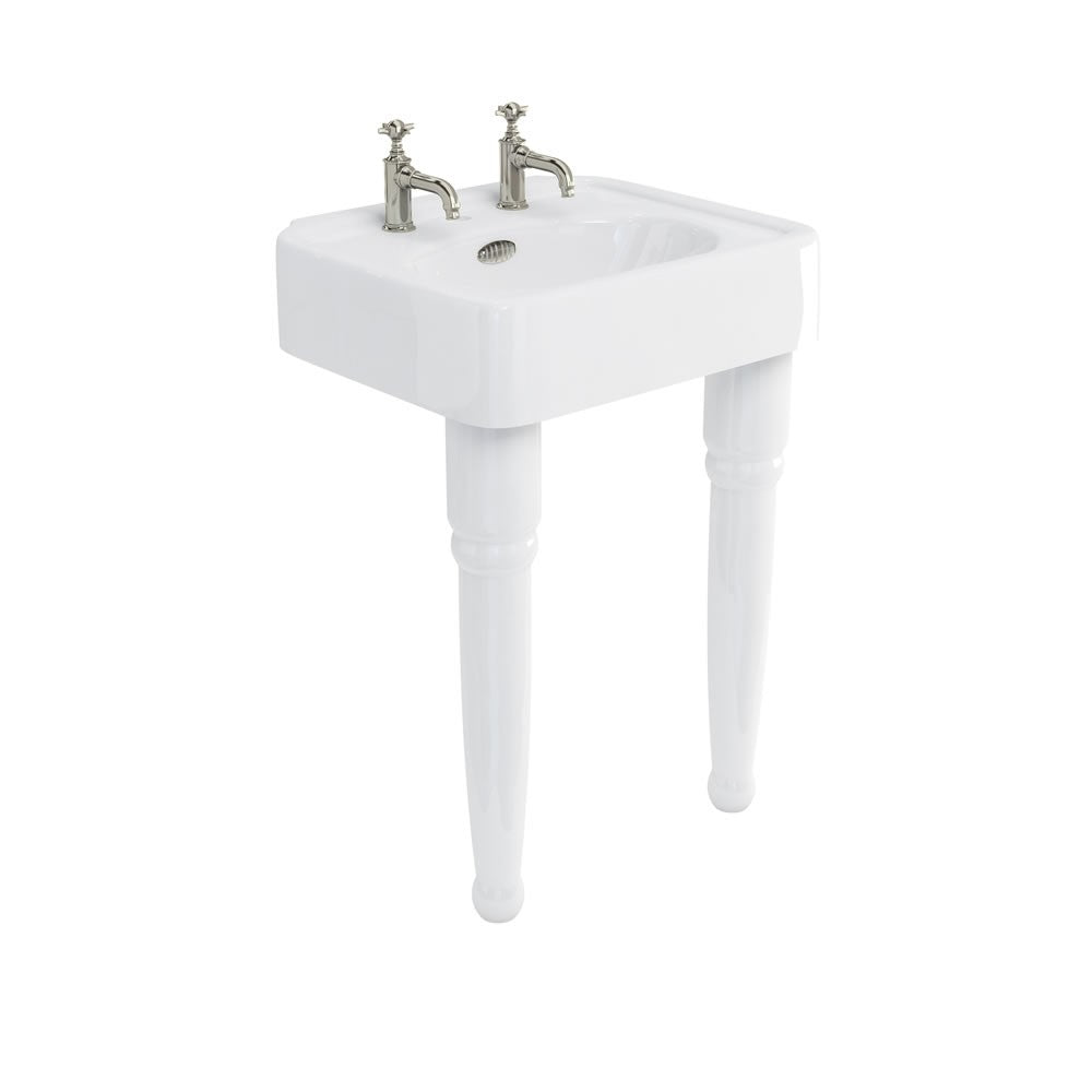 Burlington Arcade Console Legs (Pair) - White - ARC2 - TAP 'N' SHOWER