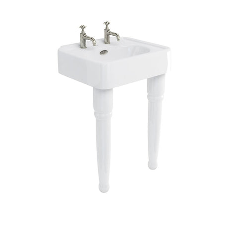 Burlington Arcade Console Legs (Pair) - White - ARC2 - TAP 'N' SHOWER