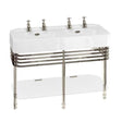 Burlington Arcade Wash Stand with Glass Shelf - Nickel - ARC24 - TAP 'N' SHOWER