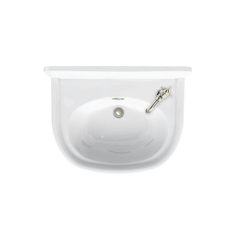 Burlington Arcade Right Hand 1 Taphole Cloakroom Basin 500 x 400mm - White - ARC5001THRH - TAP 'N' SHOWER