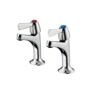 Armitage Shanks Alterna 21 1/2" High Neck Pillar Taps - Chrome - B1679AA - TAP 'N' SHOWER