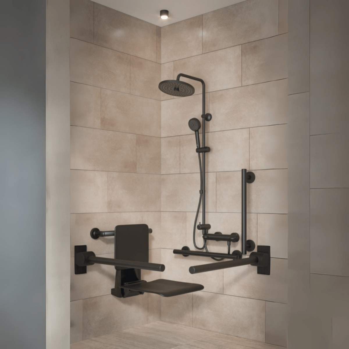 Armitage Shanks Concept Freedom Shower Pack with Black Rails - S6407XG - TAP 'N' SHOWER