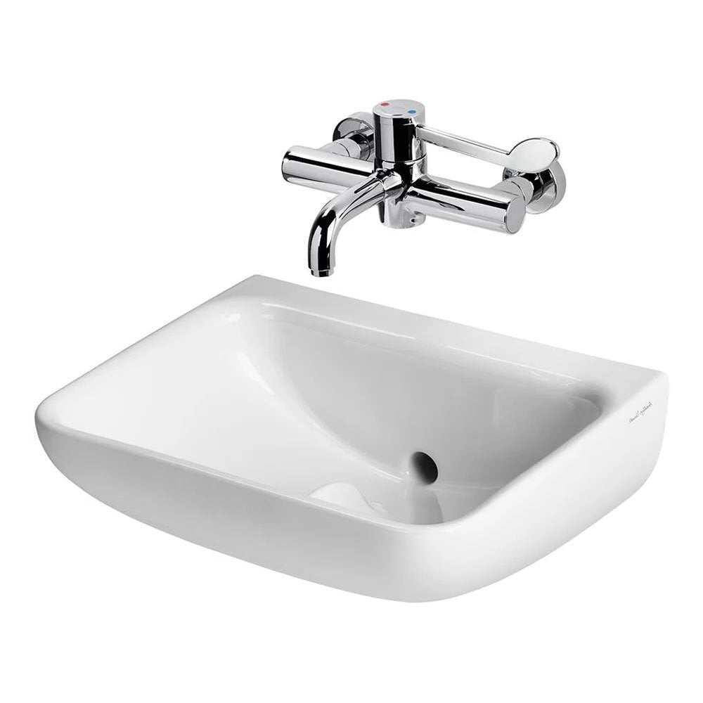 Armitage Shanks 500mm Wide 0 Tap Hole Contour 21 Plus Basin with Back