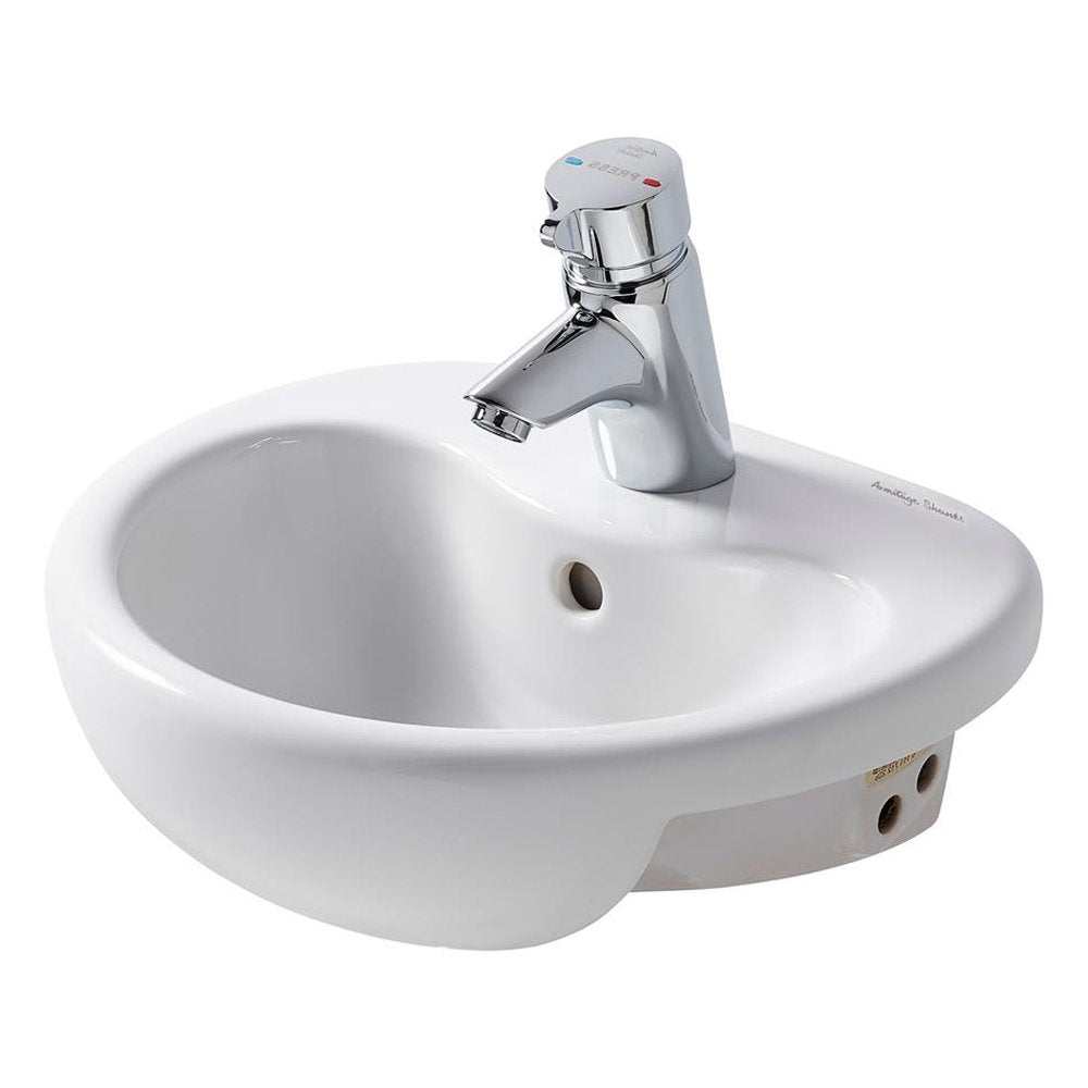 Armitage Shanks 400mm Wide 1 Tap Hole Contour 21 Semi-Countertop Basin