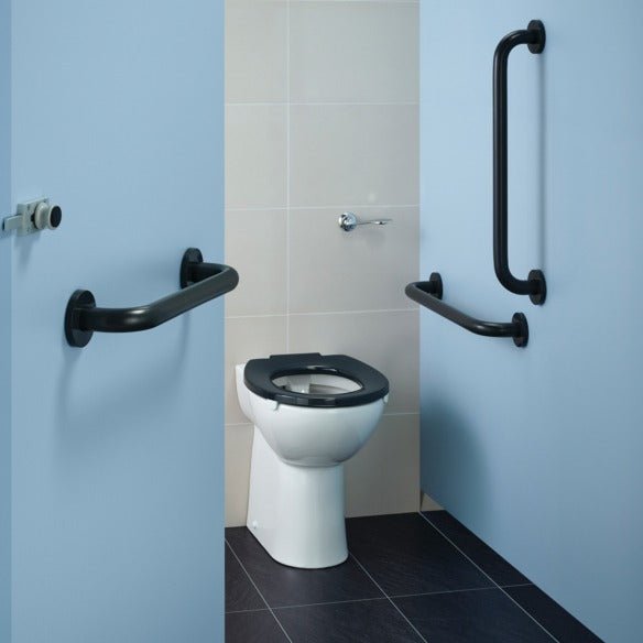 Armitage Shanks Doc M Contour 21+ Ambulant Care Back To Wall or Close Coupled Packs - Charcoal - S0681RN - TAP 'N' SHOWER