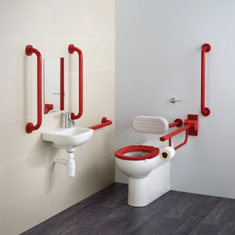 Armitage Shanks Doc M Contour 21+ Back To Wall Left or Right Hand Packs - Red - S0685GQ - TAP 'N' SHOWER