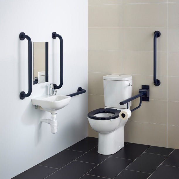 Armitage Shanks Doc M Contour 21+ Close Coupled Left or Right Hand Packs - Blue - S0683LI - TAP 'N' SHOWER