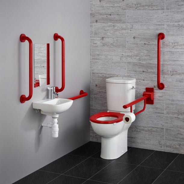 Armitage Shanks Doc M Contour 21+ Close Coupled Left or Right Hand Packs - Red - S0683GQ - TAP 'N' SHOWER