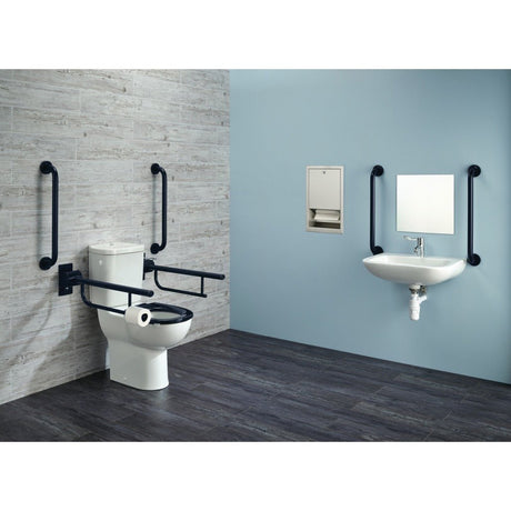 Armitage Shanks Doc M Contour 21+ Peninsular Care Pack - Blue - S0682LI - TAP 'N' SHOWER