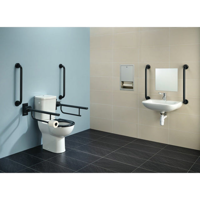 Armitage Shanks Doc M Contour 21+ Peninsular Care Pack - Charcoal - S0682RN - TAP 'N' SHOWER