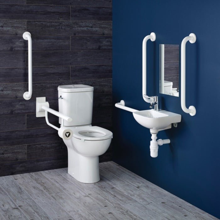 Armitage Shanks Doc M Pack Contour 21+ Close Coupled - Right Hand - White - S0684AC - TAP 'N' SHOWER