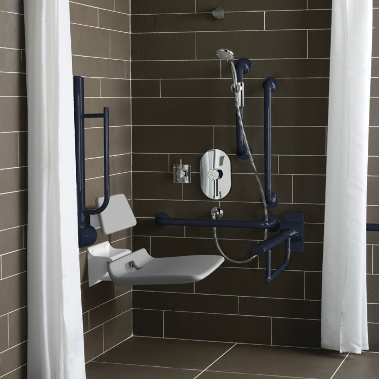 Armitage Shanks Doc M Shower Room Pack Additional WC & Large Washbasin - Blue - S6960LI - TAP 'N' SHOWER