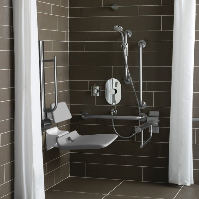 Armitage Shanks Doc M Shower Room Pack Additional WC & Large Washbasin - Stainless Steel - S6960MY - TAP 'N' SHOWER