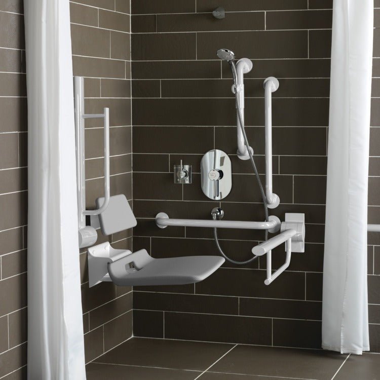 Armitage Shanks Doc M Shower Room Pack With Grab Rail - White - S6960AC - TAP 'N' SHOWER
