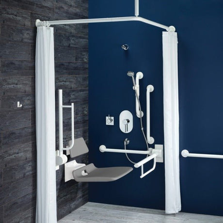 Armitage Shanks Doc M Shower Room Pack With Grab Rail - White - S6960AC - TAP 'N' SHOWER