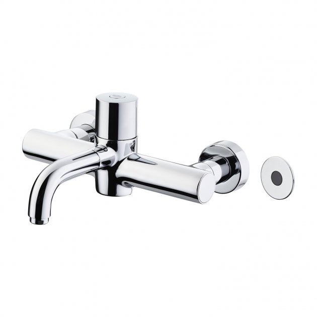 Armitage Shanks Markwik 21 Plus Thermostatic Panel Mounted Basin Mixer Tap with Sensor Fixed Spout - Chrome - A6737AA - TAP 'N' SHOWER