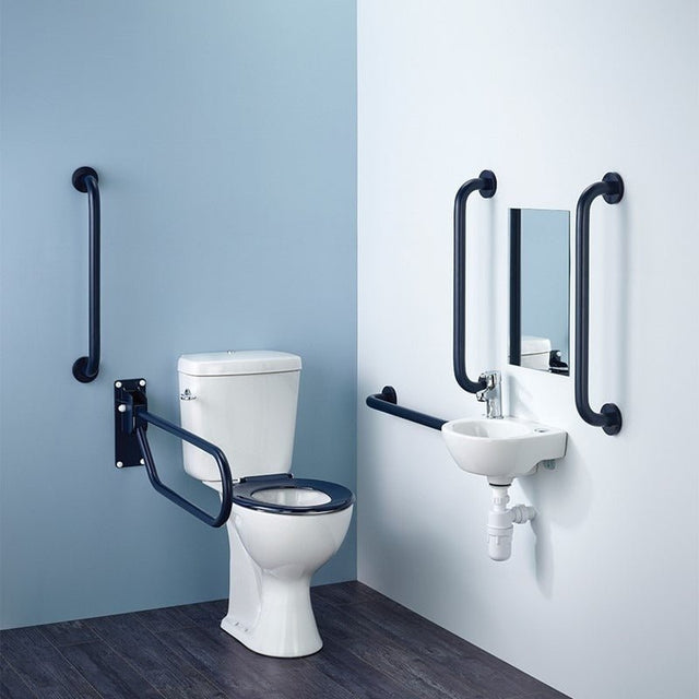 Armitage Shanks Monaco Doc M Pack - Blue Rails - S7075LI - TAP 'N' SHOWER