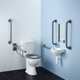 Armitage Shanks Monaco Doc M Pack White with Grey Rails - S7075LJ - TAP 'N' SHOWER