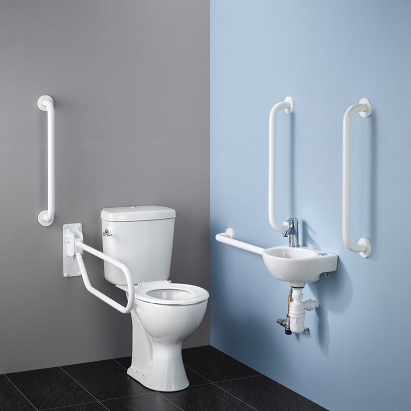 Armitage Shanks Monaco Doc M Pack with White Rails - White - S7075AC - TAP 'N' SHOWER