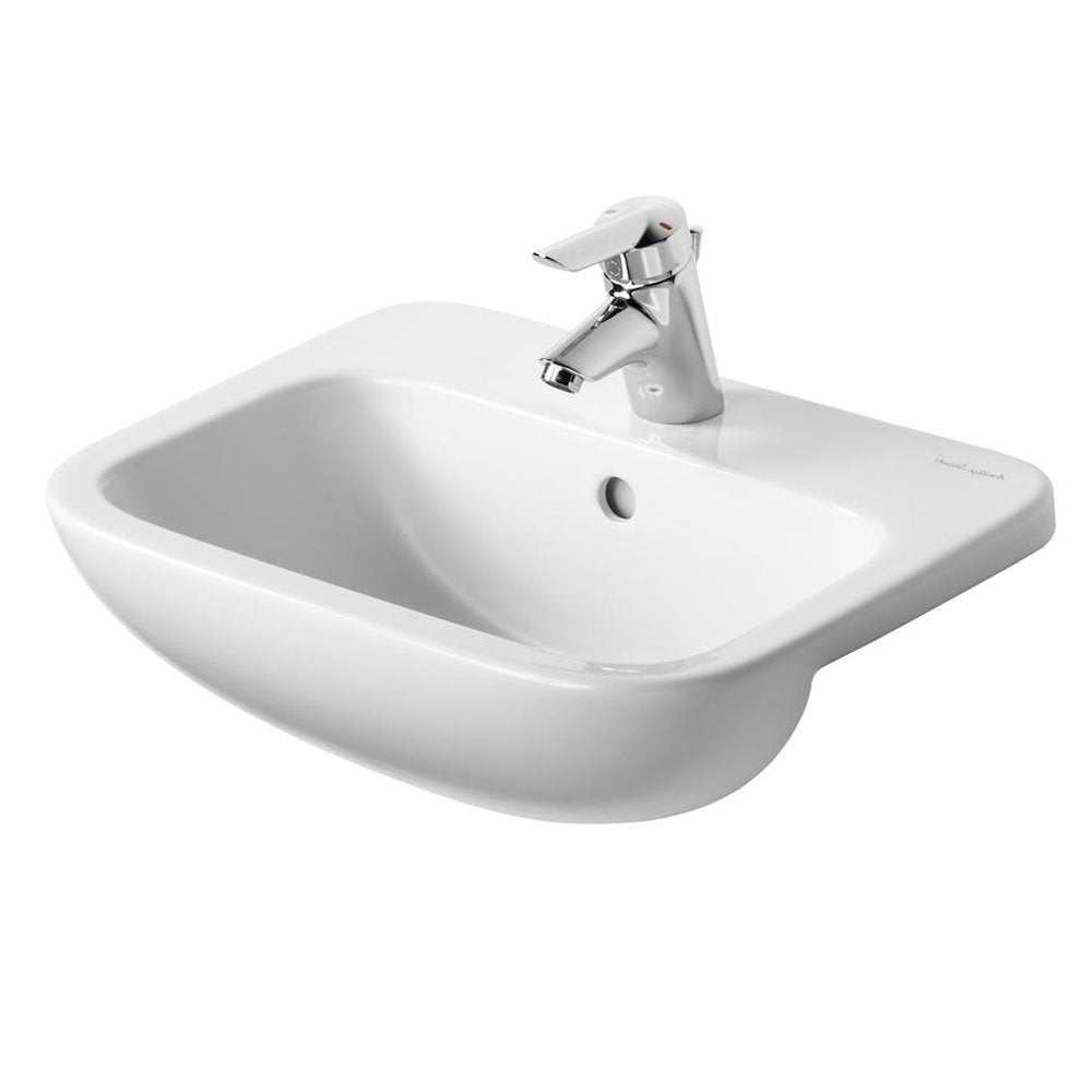 Armitage Shanks 500mm Wide 1 Tap Hole Profile 21 Semi Countertop Basin