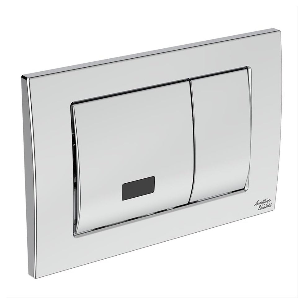 Armitage Shanks Septa Pro E1 Electronic (Infrared) & Manual Metal Dual Flushplate - Chrome - S0772AA - TAP 'N' SHOWER
