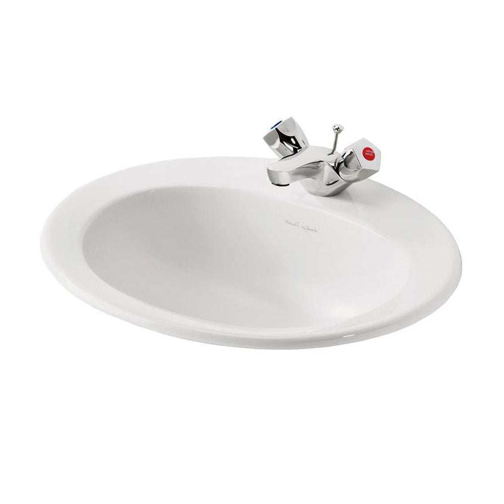 Armitage Shanks 500mm Wide 1 Tap Hole Sandringham 21 Inset Countertop