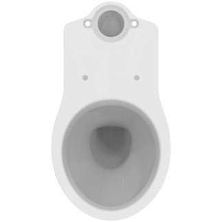 Armitage Shanks Sandringham 21 white raised height close coupled toilet pan front view