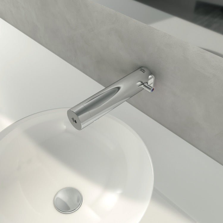 Armitage Shanks Sensorflow E Panel Mounted Basin Mixer Tap with Temperature Control Mains - Chrome - A7555AA - TAP 'N' SHOWER